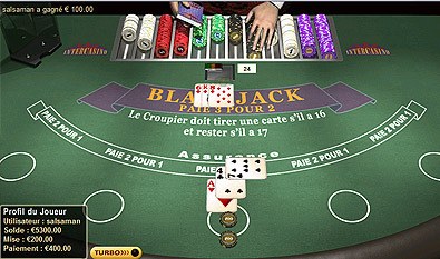 black jack casino en ligne intercasino