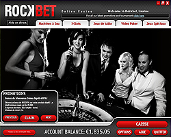 Lobby du Casino Rockbet