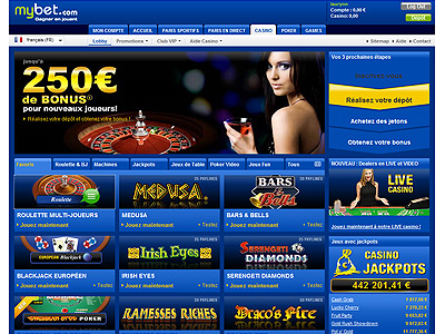 Lobby casino en ligne MyBet Casino