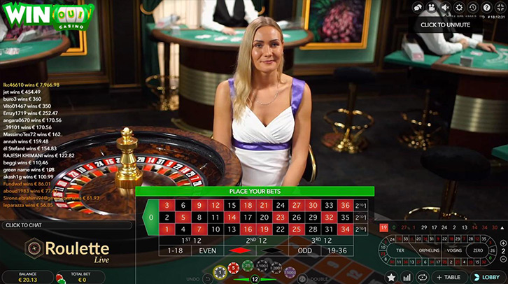 Roulette en ligne casino WinOui