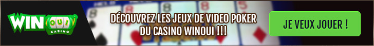 Découvrez les jeux de Video Poker du Casino WinOui