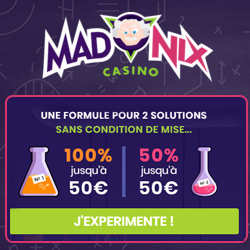 Visitez le casino en ligne Madnix