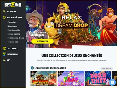 Retrouvez les meilleurs bonus et promotions pour jouer sur le casino en ligne Betzino