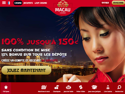 Jouer sur le casino en ligne Macau