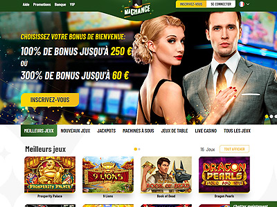 Jouer sur le casino en ligne MaChance