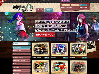 Casino en ligne français Madame Chance