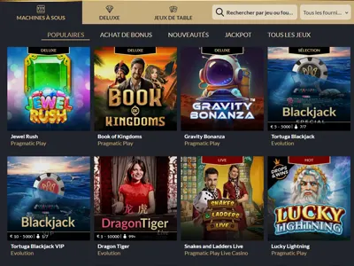 Découvrez les jeux d'argent du casino Tortuga