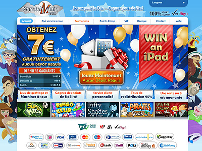 Site de jeu à gratter ScratchMania