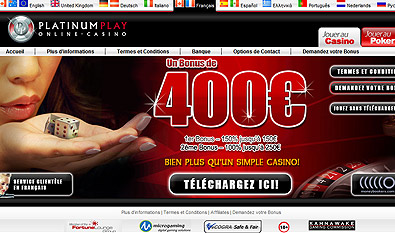lobby casino platinum jeux en ligne de casino