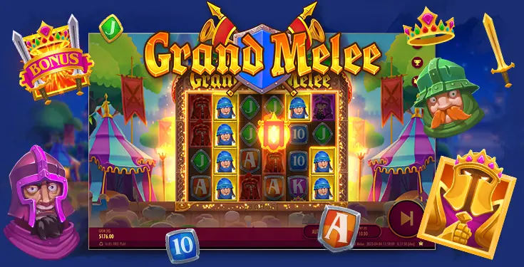 Machine à Sous Free Spin Grand Melee par Thunderkick : bonus et gains !