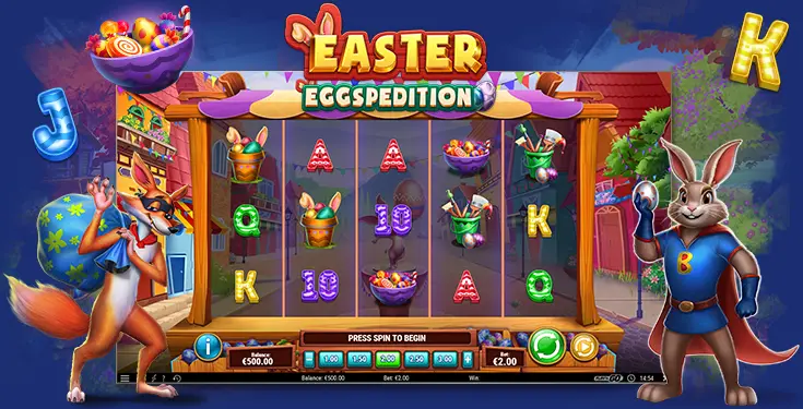 C'est la chasse aux oeufs de Pâques sur la machine à sous rentable Easter Eggspedition