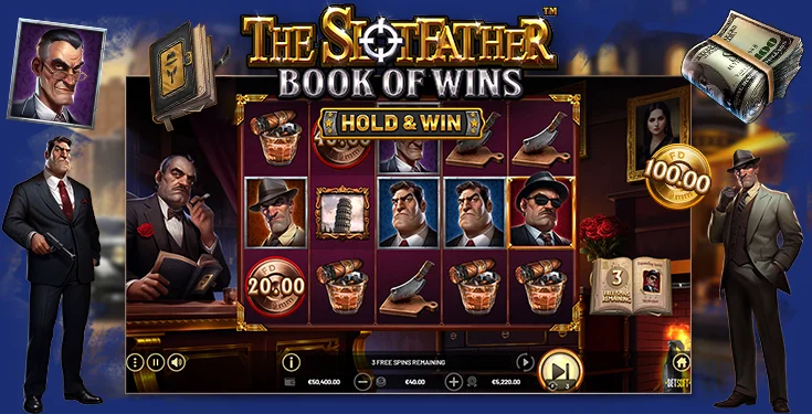 Machine à sous gratuite The Slotfather: Book of Wins de Betsoft Gaming Machine à sous gratuite The Slotfather: Book of Wins de Betsoft Gaming