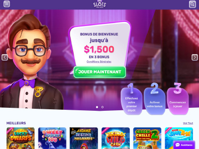 Inscription sur le casino crypto Slots Palace