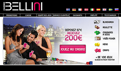 Casino bellini, machines &agrave; sous, jackpots..jeux de casinos en ligne