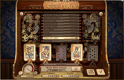 Video Poker en ligne Playson : Double Joker Poker